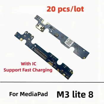20 шт./лот USB Зарядное Устройство Док-станция Порт Зарядки Гибкий Кабель Для Huawei MediaPad M3 Lite 8 8,0 Дюймов CPN-W09 CPN-AL00 CPN-L09