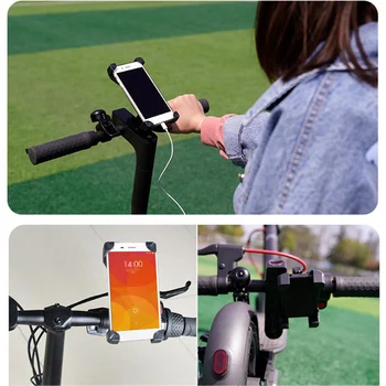 Устойчивый на 360 градусов держатель телефона для скутера, кронштейн для телефона, подставка для смартфона, противоударная накладка, эластичная подставка для телефона