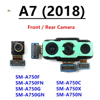 Задняя Большая Основная Камера Заднего Вида Модуль Фронтальной Камеры Гибкий Кабель Для Samsung Galaxy A7 2018 A750 A750F Замена Детали
