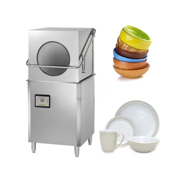 Полноавтоматическая Электрическая Коммерческая Посудомоечная Машина 304 + 201 из Нержавеющей Стали для мытья Настольного стекла