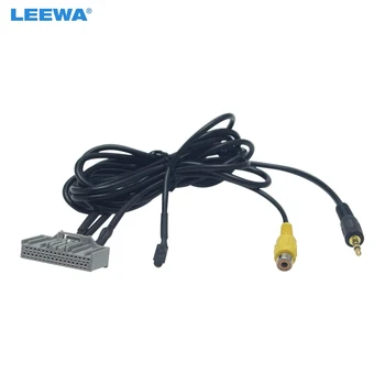 LEEWA Автомобильный 3,5 мм Штекер к 32-контактному Разъему AUX-IN Радио Аудио Кабель С Микрофоном для Нового Honda CRV AUX Wire Adapter #CA6165