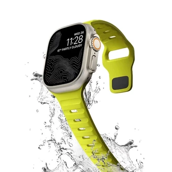 Ремешок для Apple Watch Ultra Band 49 мм 44 мм 45 мм 42 мм Смарт-Часы Мягкий Силиконовый Браслет Correa iWatch Series 8 7 6 SE 5 4 3