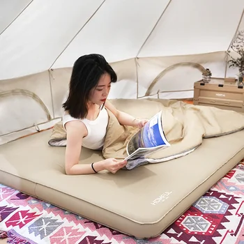 Походный матрас на открытом воздухе Автоматический надувной матрас Палатка Спальный коврик Утолщенный надувной матрас Кровать Влагостойкий коврик