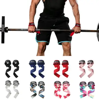 1 пара ремней для тяжелой атлетики, противоскользящие силиконовые ремни для подъема запястий, Силовые тренировки, Становая тяга, ручные захваты, поддержка запястья