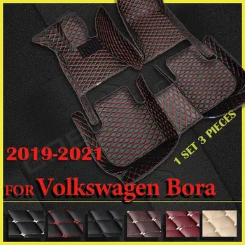 Автомобильные Коврики для Фольксваген Бора 2019 2020 2021 Пользовательские Автомобильные Накладки для ног Автомобильные Ковровые покрытия Аксессуары для интерьера