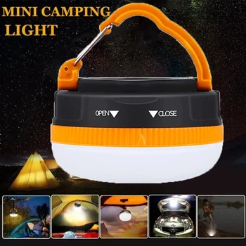 Портативный светодиодный фонарь для кемпинга с батареей 3 * AAA, 5 режимов освещения, лампа для палатки, открытый Водонепроницаемый ночной фонарь для кемпинга, пешего туризма