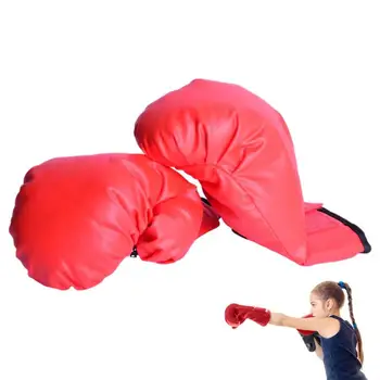 Маленькие боксерские перчатки, 2 шт., ручные детские боксерские перчатки, Боксерские перчатки с полным пальцем, Многофункциональные Многоразовые кикбоксинговые перчатки