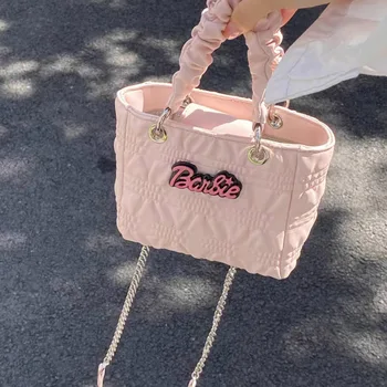 Kawaii Barbie Аниме Fold Diana Корзина для овощей на цепочке через одно плечо, сумка-мессенджер, Клатч, Портмоне, Милый розовый Подарок для девочек