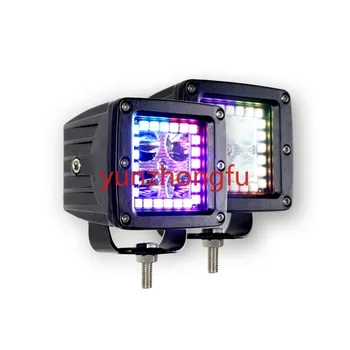 4x4 led work light Автоматические Системы Освещения, меняющие цвет Автомобильных Светодиодных Модулей SRGB offroad accessories