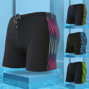 Шикарные мужские плавки, быстросохнущие плавательные шорты, универсальные облегающие плавательные шорты, износостойкие