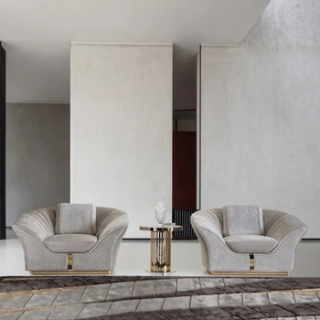 Одноместный тканевый диван-кресло для отдыха master design легкий роскошный многоместный диван современная комбинация диванов