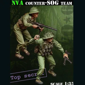 Наборы моделей из смолы в масштабе 1/35 Солдат Вьетнама Совершенно секретно! NVA Counter-SOG Team 2 Фигурки В Разобранном виде и неокрашенные C559