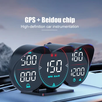 Автомобильный Головной Дисплей G17 GPS HUD С Питанием от USB, Цифровой Датчик КМ/ч, МИЛЬ/ч, Спидометр, Превышение Скорости, Усталость, Сигнализация Вождения, Автоаксессуары