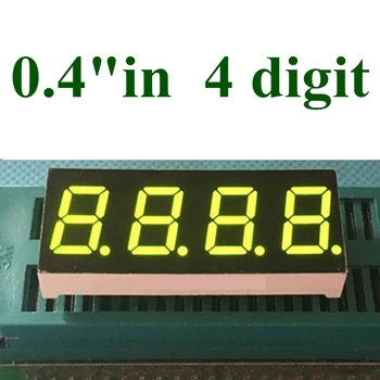 20ШТ Зеленый 7-сегментный светодиодный дисплей 0,4 дюйма 4-битная цифровая трубка с общим катодом и анодом Семисегментный светодиодный дисплей
