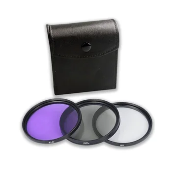 Фильтр для объектива из 3 предметов с защитным стеклом в виде мешка, круговой поляризатор 62 мм