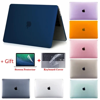Ноутбуки Матовый Чехол для MacBook Pro 16,2 A2485 M1 с чипом Retina 12 11 touch bar на Macbook Pro 15 16 Чехол A1398 A1707 A1286 A2141