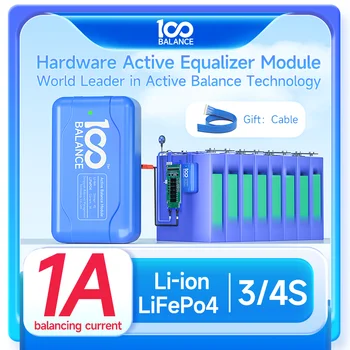 Активный балансировщик 4S 1A lifepo4 Литий-ионный Аккумулятор Эквалайзер для аксессуаров 3S 4S 12V накопитель энергии 100BALANCE