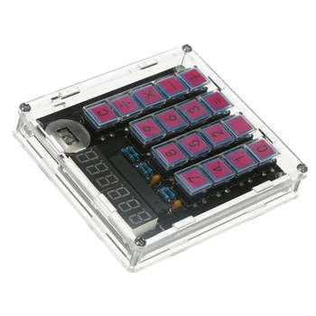Набор калькуляторов своими руками, цифровой ламповый калькулятор, встроенная кнопочная ячейка CR2032 с прозрачным корпусом, калькулятор