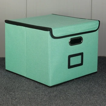 Складной тканевый ящик для хранения с крышкой, Подвесной ящик для хранения папок с бельем