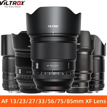 Viltrox 13 мм 23 мм 33 мм 56 мм F1.4 27 мм 75 мм F1.2 85 мм F1.8 II Сверхширокоугольный объектив с автоматической фокусировкой для объектива камеры Fuji XF Mount X-T4