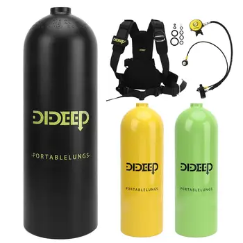 Комплект снаряжения для дайвинга с кислородным баллоном объемом 4 л с регулируемым рюкзаком - Открытый Респиратор для подводного плавания DIDEEP