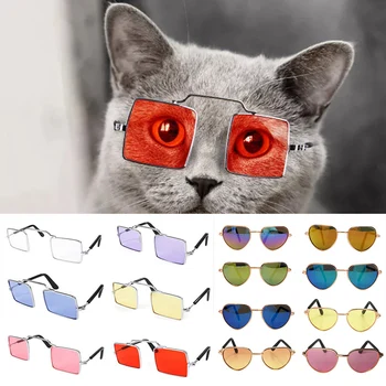Солнцезащитные очки для домашних кошек и собак, Маленькие собачки, одежда для кошачьих глаз, Солнцезащитные очки для собак, Реквизит для фотографий, Забавные товары для домашних животных, Игрушки, Аксессуары для домашних животных