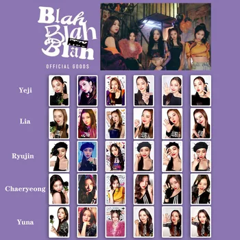 Kpop Idol 5 шт./компл. Lomo Cards ITZY Бла-Бла-Бла Фотокарточки Фотокарточка Открытка для Коллекции Фанатов