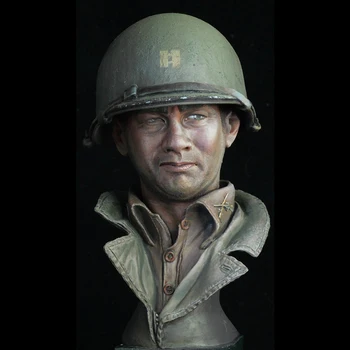 Разобранный 1/10 американский офицер в зимнем бюсте Нормандия 1944 г. Фигурка из смолы миниатюрные модельные наборы Неокрашенные