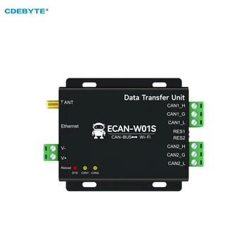 Преобразование протокола CAN2.0 в WiFi TCP Gateway Последовательный сервер Двухканальной CAN-шины в WiFi CDEBYTE ECAN-W01S AP / STA в двойном режиме