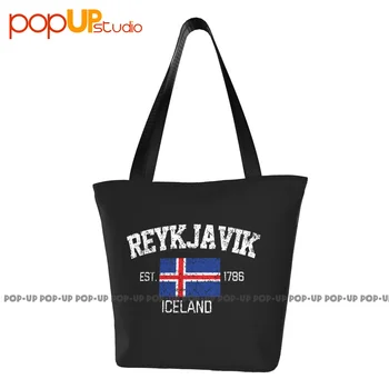 Рейкьявик, Исландия, сувенирные забавные сумки, многоразовая хозяйственная сумка высокого качества