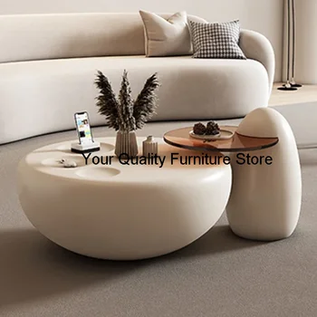 Современные простые журнальные столики White Nordic Уникальный приставной столик для хранения Премиум-класса неправильной формы Mesa Вспомогательная мебель для гостиной