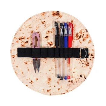 Пенал для ручек Burrito, канцелярская ручка, чехол для карандашей, косметичка для макияжа, кисточка, ручка