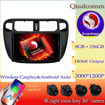 Автомобильный Радиоприемник Qualcomm Snapdragon Android 13 Для Honda Civic EJ EK EM 1995-2001 Мультимедийный Видеоплеер Навигация GPS Стерео