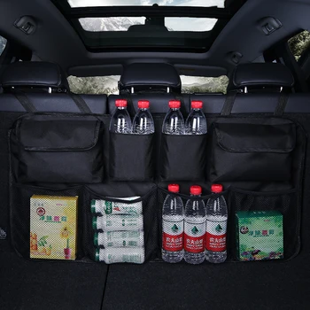 Органайзер для багажника автомобиля, регулируемая сумка для хранения на заднем сиденье, Оксфордская сетка для внедорожных аксессуаров, органайзер для ключей 4X4 Bmw X2