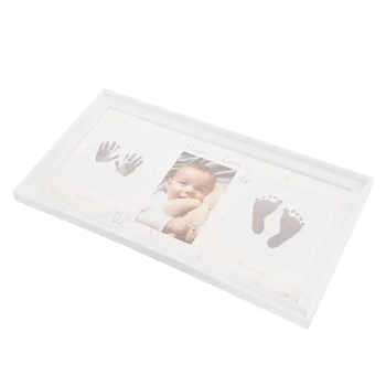 Фоторамка с отпечатком руки новорожденного, рамка для фотографий с отпечатком ноги младенца, фоторамка на память для младенцев с чернильной подушечкой