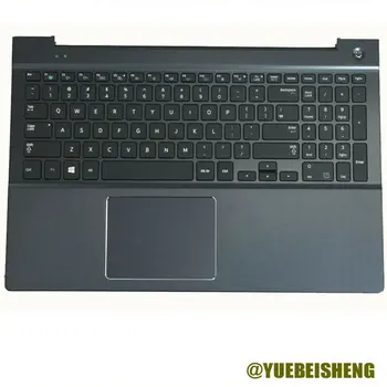 YUEBEISHENG Новый для Samsung NP770Z5E 780Z5E NP780Z5E Подставка для рук верхняя Сенсорная панель Клавиатура с подсветкой США, темно-синий