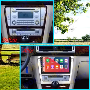 9-дюймовый сенсорный экран 2 Din Android автомагнитола для Фольксваген Пассат WIFI GPS Навигация Беспроводной мультимедийный плеер CarPlay 2din