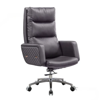 Роскошные офисные кресла, современная офисная мебель, компьютерное кресло с высокой спинкой, Подъемное вращающееся игровое кресло, Кожаное бизнес-кресло Boss