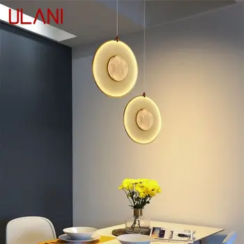 Подвесной светильник ULANI Nordic, Современный Круглый светодиодный светильник креативного дизайна, украшение для гостиной, столовой, спальни.
