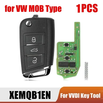 Черный Дистанционный Ключ с 3 Кнопками и Встроенным Суперчипом Для Xhorse XEMQB1EN Для VW MQB Type Для Инструмента VVDI Key