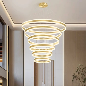 украшение гостиной Подвесные светильники Современные столовые светильники для гостиной smart lamparas Лестничный светильник