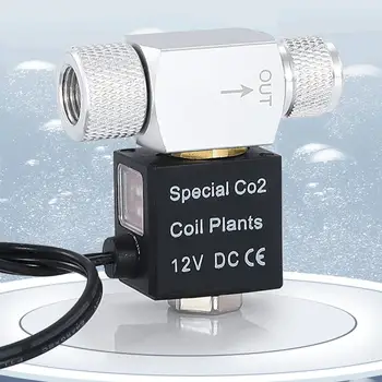 Регулятор электромагнитного клапана Co2 для аквариума, Водонепроницаемый Низкотемпературный Аквариум для рыб, Электрический Магнитный Клапан, Прямая поставка