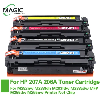 НОВЫЙ Для HP 207a 206a Тонер-картридж M282nwM283fdn M283fdw M283cdw MFP M255dw M255nw W2210A 206A W2110A Цветной принтер Без чипа