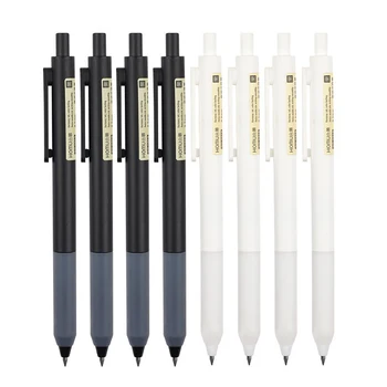 Гелевая ручка с выдвижными черными чернилами, шариковая ручка для письма 0,5 мм, сменные канцелярские принадлежности для школы, Канцелярские принадлежности