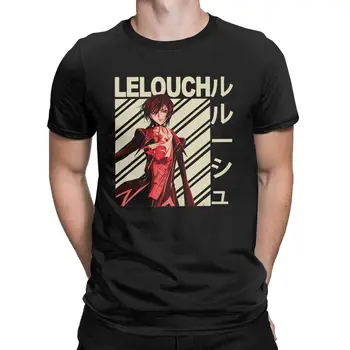 Мужская футболка Lelouch Lamperouge Code Geass Lelouch Of The Rebellion, одежда из 100% хлопка, футболка с коротким рукавом, летняя футболка