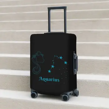 Чехол для чемодана Aquarius с принтом знака Зодиака, гороскопа, праздничного круиза, забавных аксессуаров для багажа
