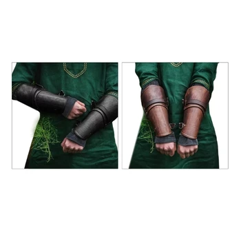 Скандинавская рукавица для рук Мужчины Женщины унисекс Средневековые нарукавники Реквизит для сцены и вечеринки