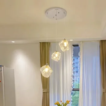 Современный подвесной светильник из светодиодного стекла для минималистичного коридора, подвесной светильник для коридора и прикроватной тумбочки в гостиной, внутреннее декоративное освещение