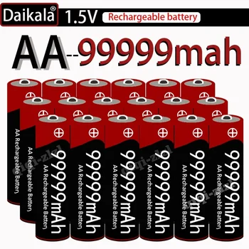 1-48шт AA Аккумулятор Бестселлер 99999MAh 1.5 V AAalkalinity Аккумуляторная Батарея для Дистанционного Управления Фонариками Игрушками + Бесплатная Доставка