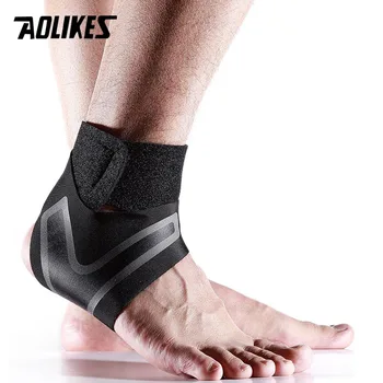 Бандаж для поддержки лодыжек AOLIKES, эластичная защитная повязка для ног, предотвращающая растяжение связок, защитная повязка для спорта и фитнеса